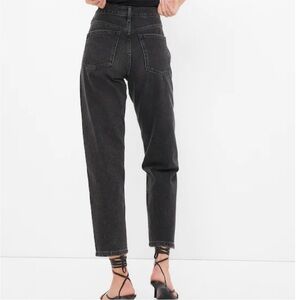 GAP Mom Jean High Rise Jeans - Charcoal Black